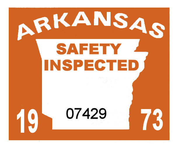 (image for) 1973 Arkansas Inspection sticker